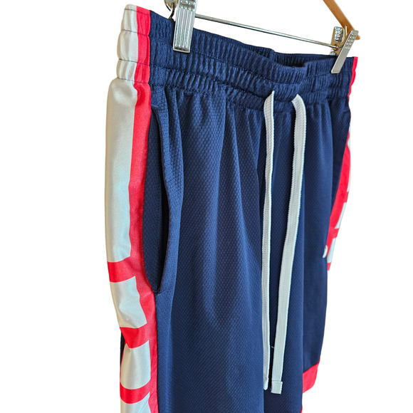 Nike Dri-FIT Elite Stripe Basketball Shorts Navy Men's Medium - Picture 3 of 7